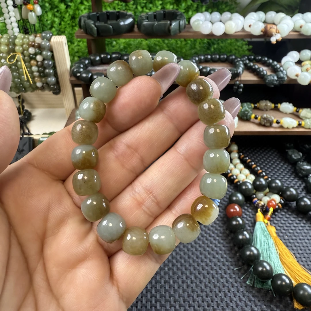 和田玉手串油润十足