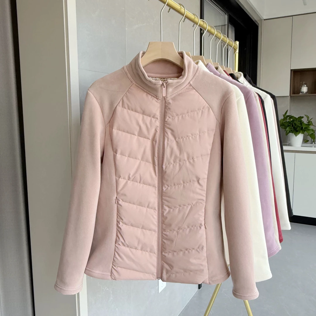 无心家运动轻薄款小蛮腰羽绒外套