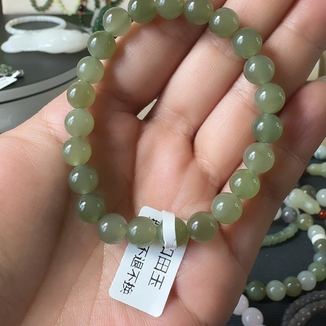 和田玉未镶嵌手串用****3