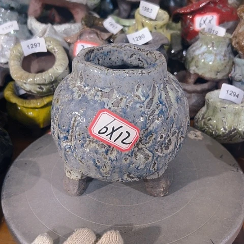 粗陶花盆手工花盆制作