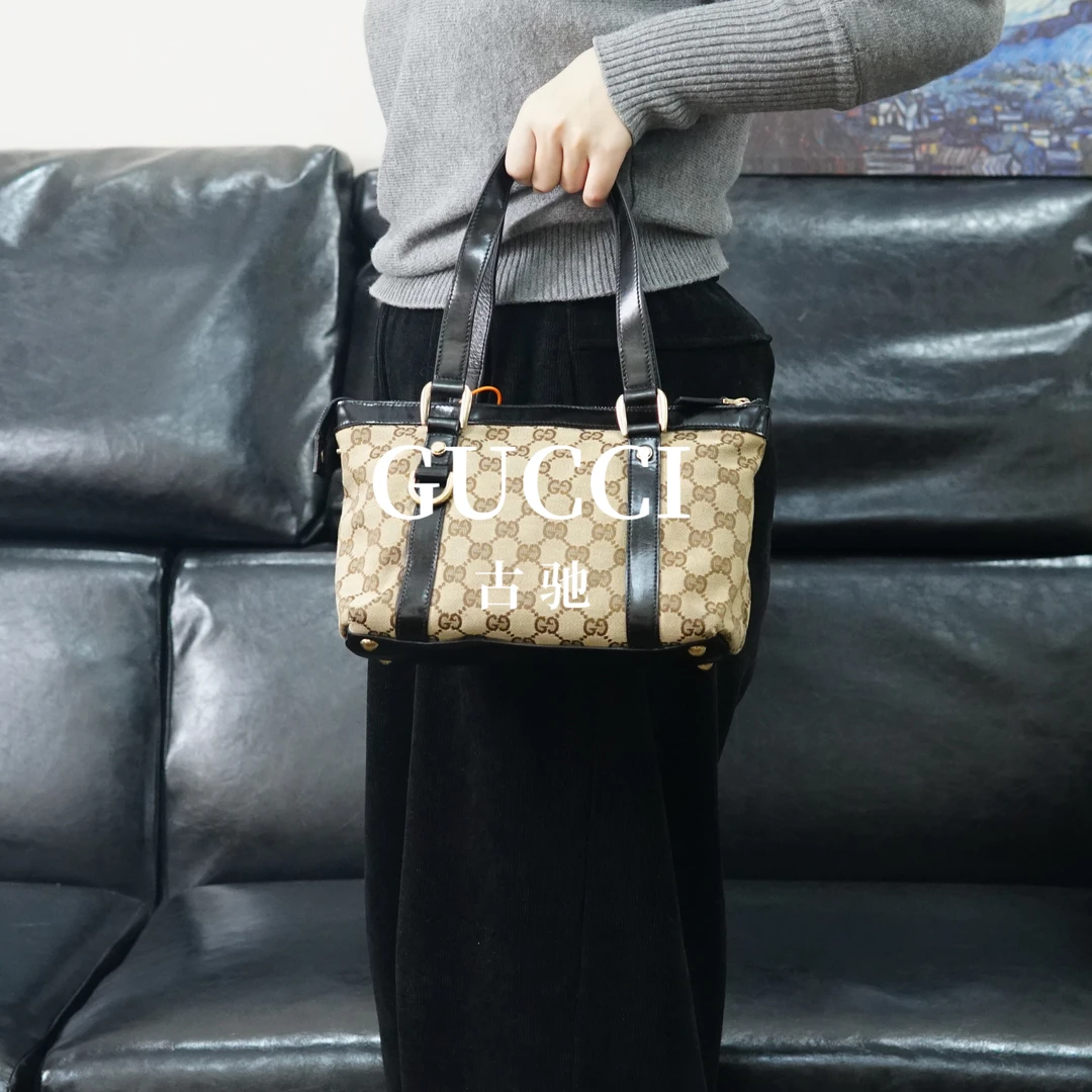 95新 GUCCI/古驰 老花手提包/WJ12302041/2041