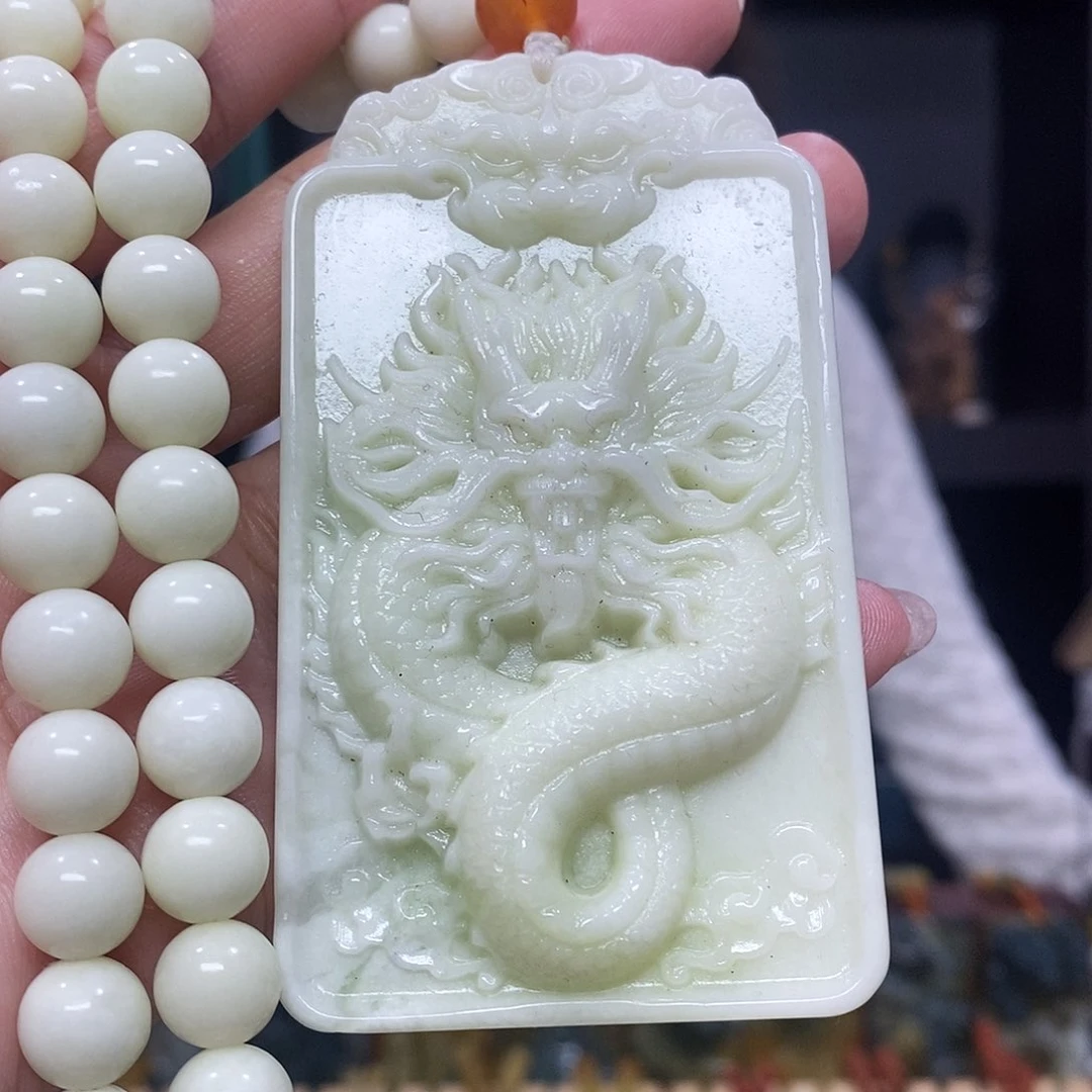 未镶嵌岫玉挂件吊坠项链