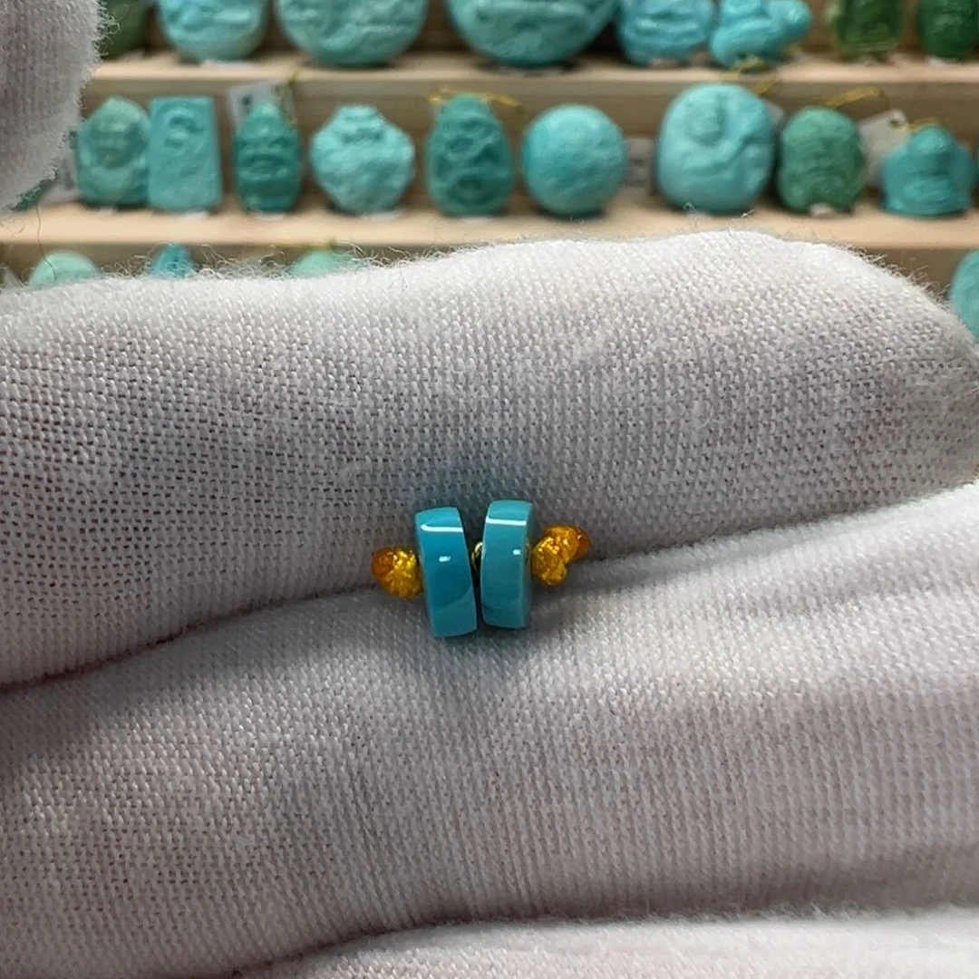 未镶嵌绿松石隔片 6mm