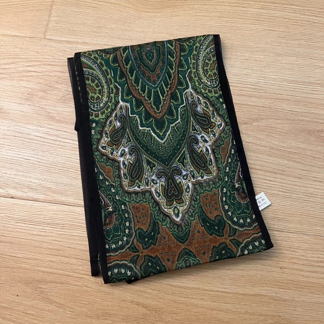 【绿野迷踪】西丽纱160*20尺寸双层飘带 夏季时尚双面女士丝巾