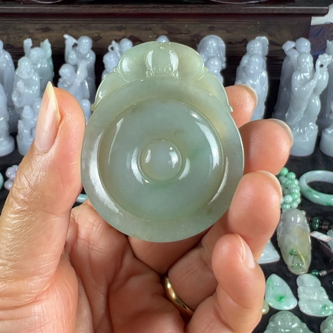 翡翠未镶嵌项圈天然翡翠福贝