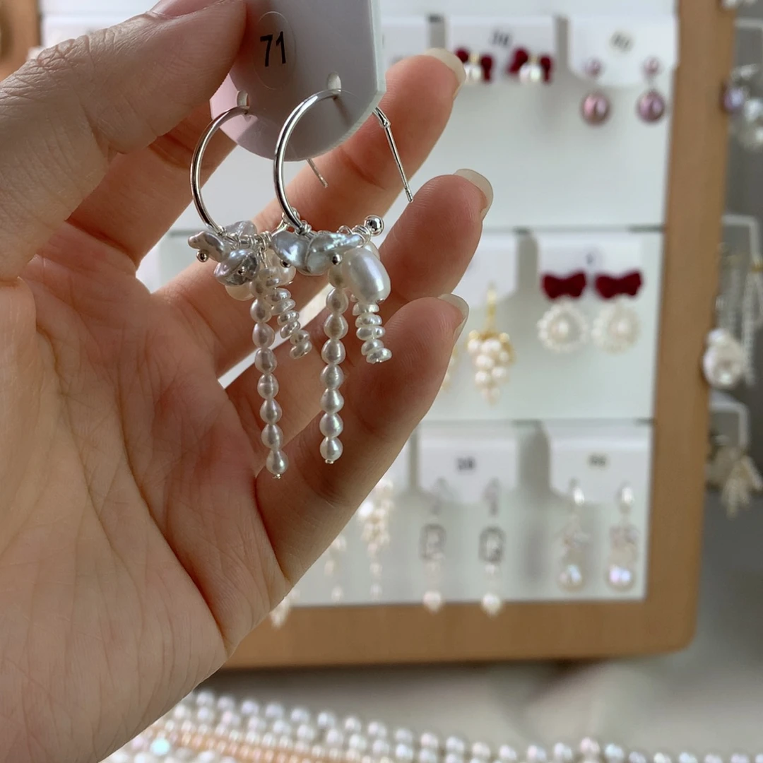 未镶嵌耳饰淡水珍珠