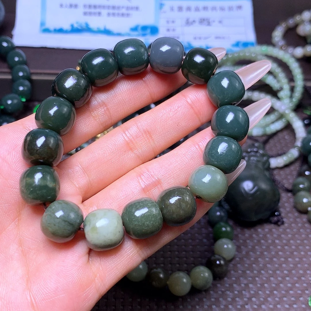 未镶嵌手串和田玉卡14