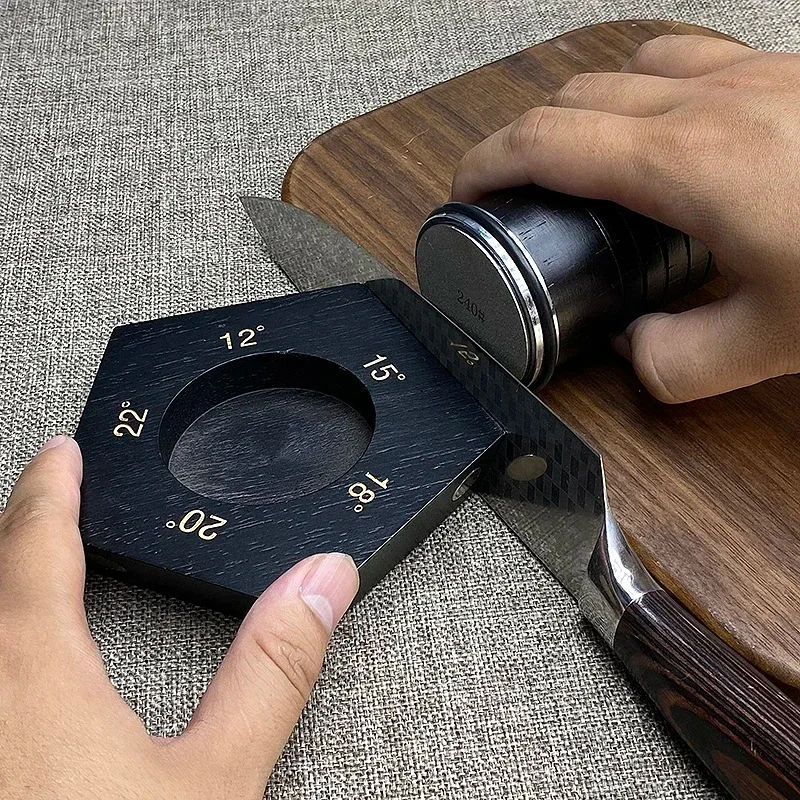 2025新款滚筒磨刀机磁性刀架金刚石磨石圆盘5个磨角研磨厨房工具