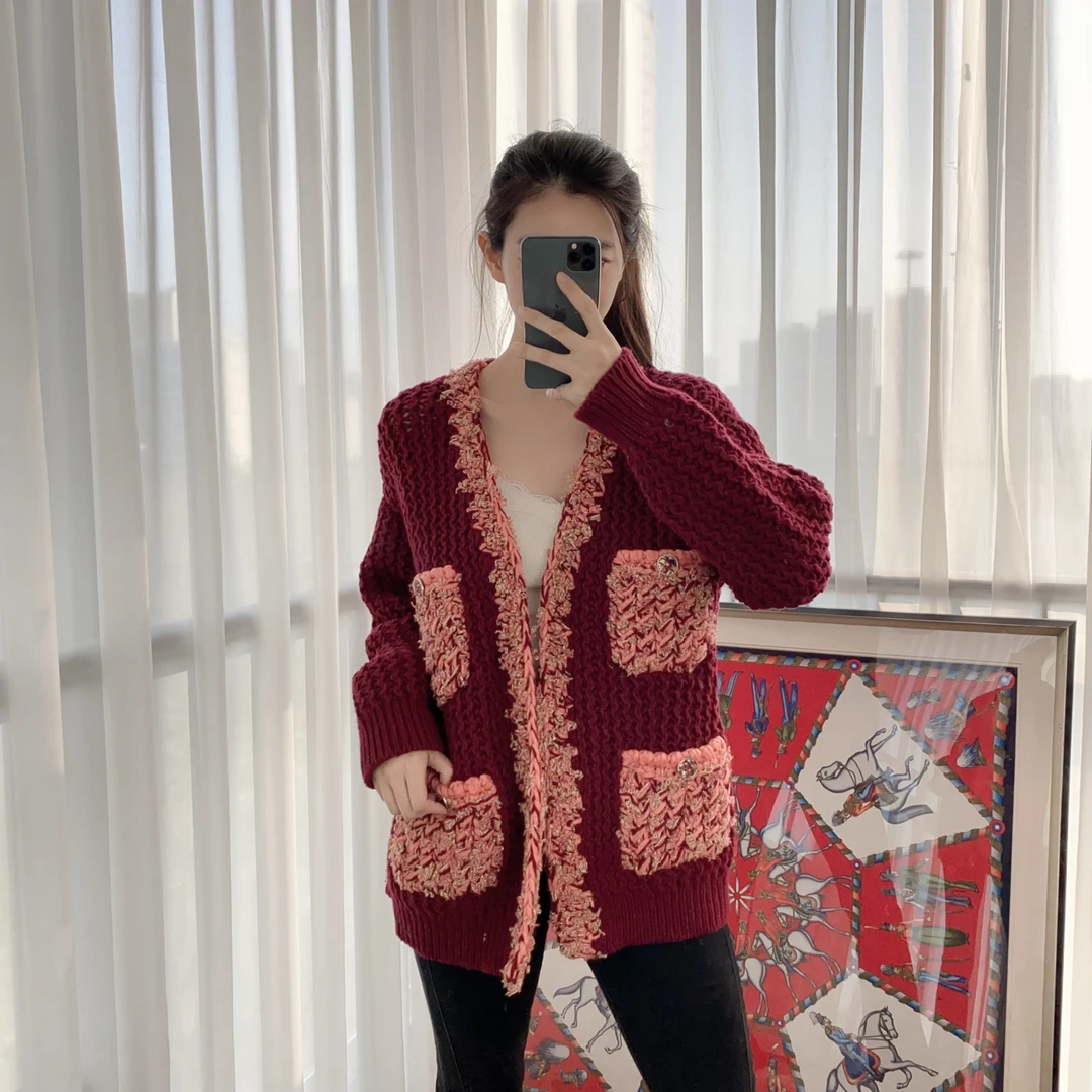 95新 Chanel/香奈儿 女士外套22A38/40码红色/250406SYNYQ26