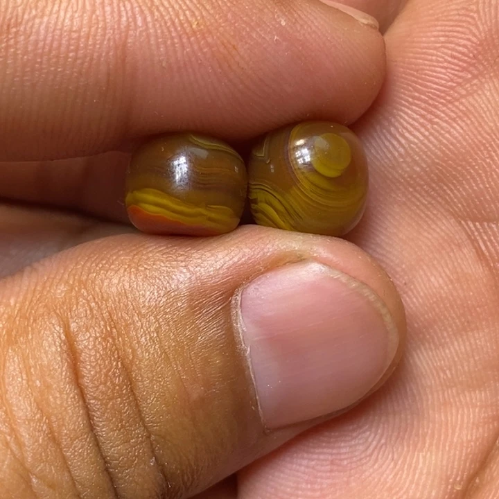 玛瑙/玉髓战国红桶珠未镶嵌虹*