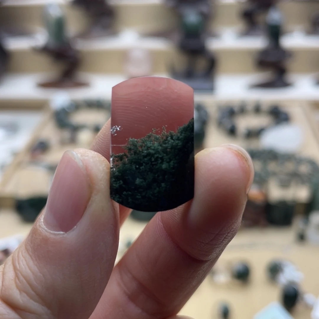 颈饰水晶未镶嵌绿幽灵聚宝盆无事牌