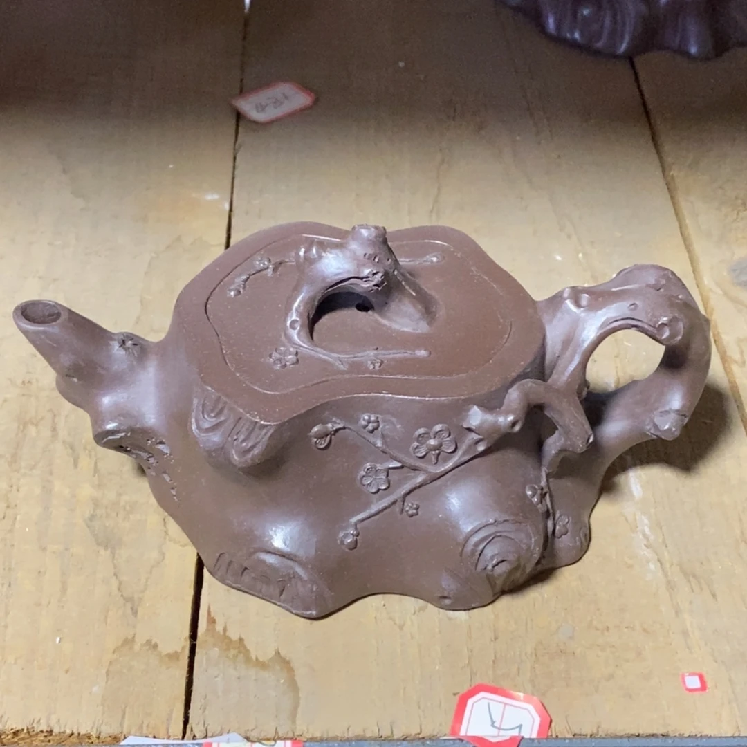 茶壶紫砂白26 扁梅桩