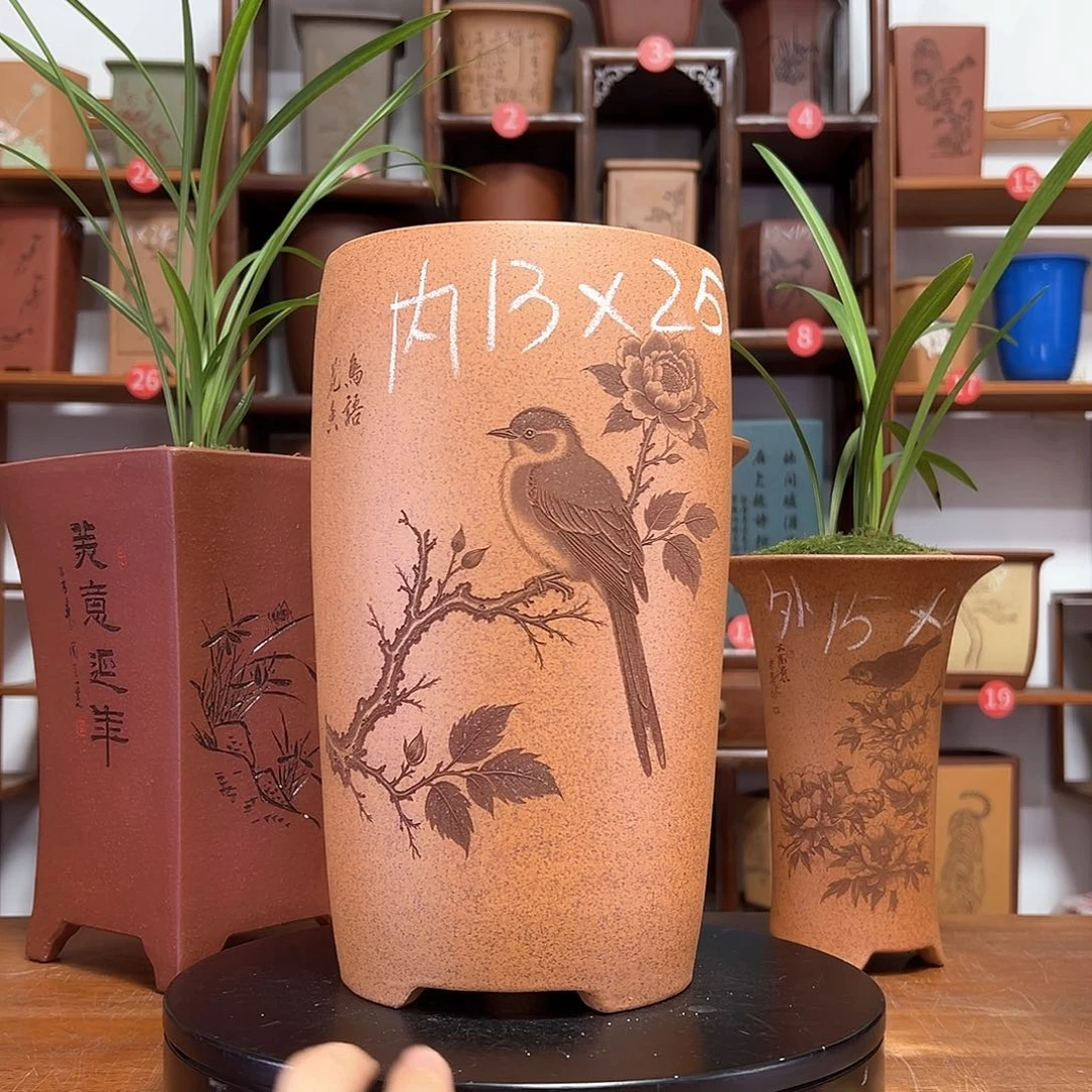 花盆紫砂周之夏精品紫砂花盆