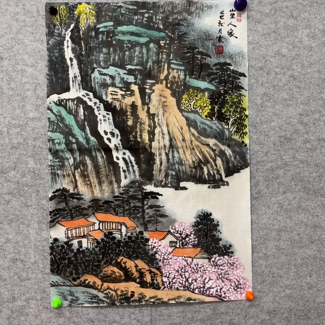 国画花鸟等图案和造型各有