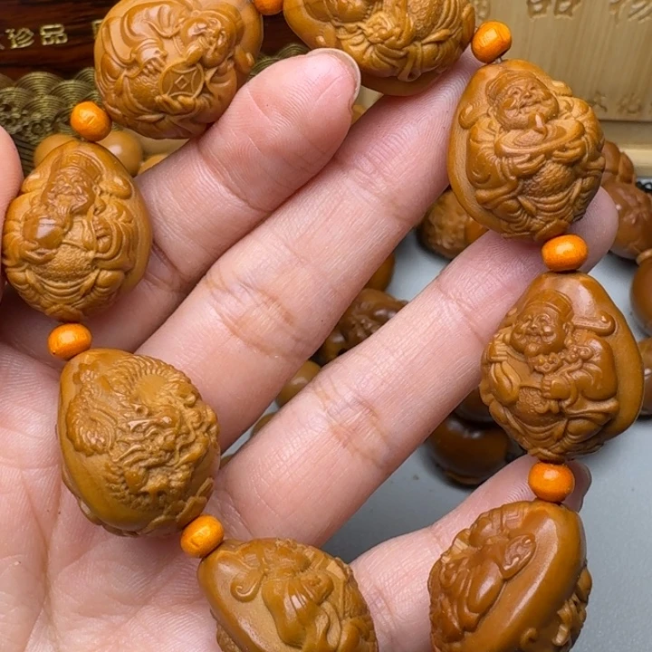 手串/手链橄榄核九龙财神