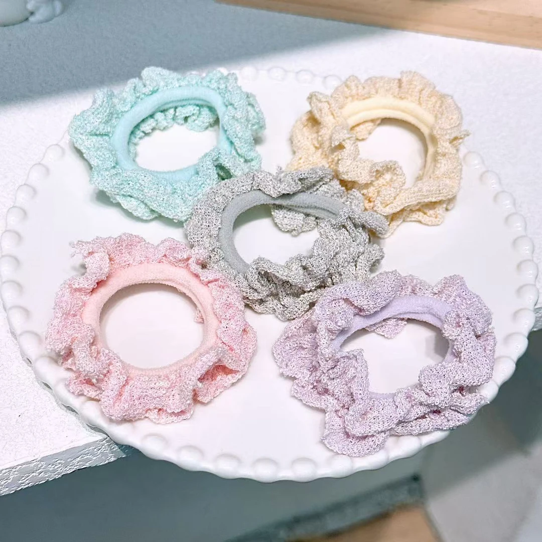 A-6824   5个彩色头绳       发圈