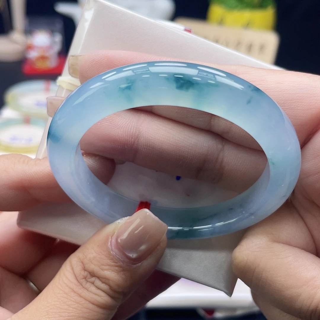 未镶嵌手镯翡翠73号强推高冰飘花