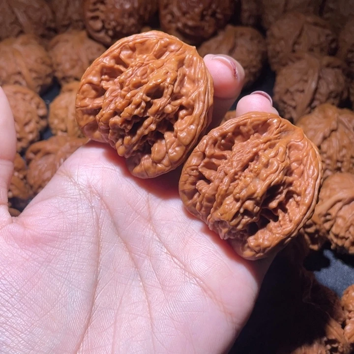 不***O桃核吊坠虎头三棱小妹拼接三棱