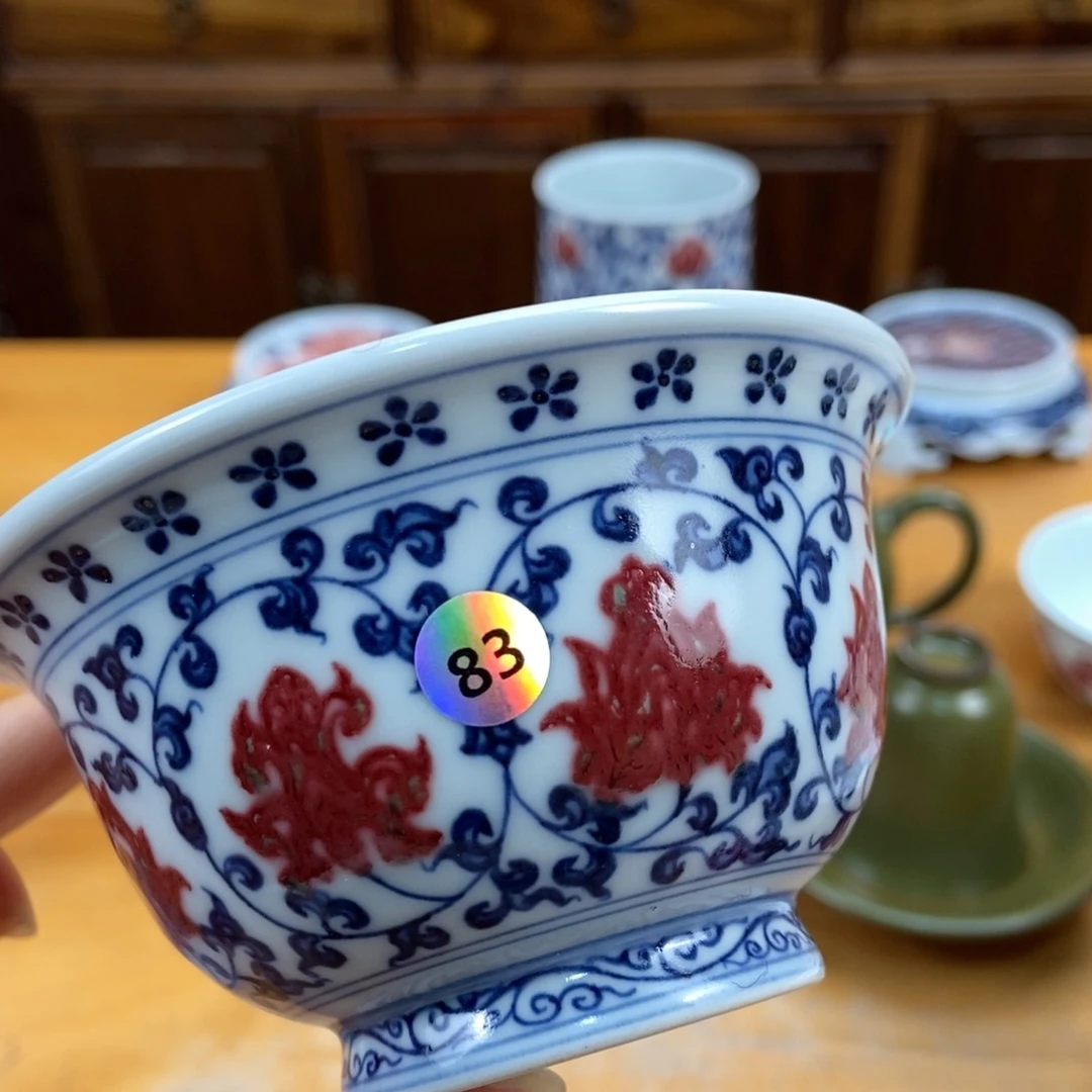手绘现代茶具非古董