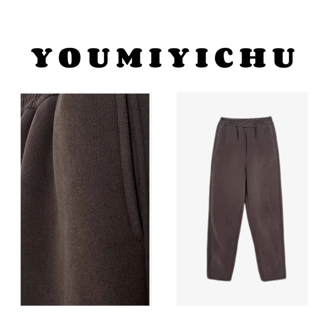 Y.M | 牛乳裤 过冬神裤 韩系休闲百搭羔羔绒裤子1277
