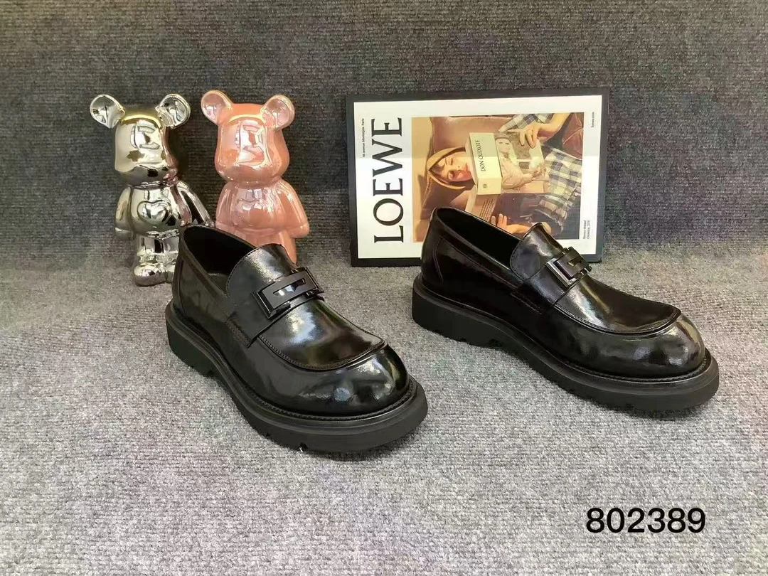 802389新品男士圆头皮鞋纯皮休闲舒适轻奢高级感时尚百搭男鞋
