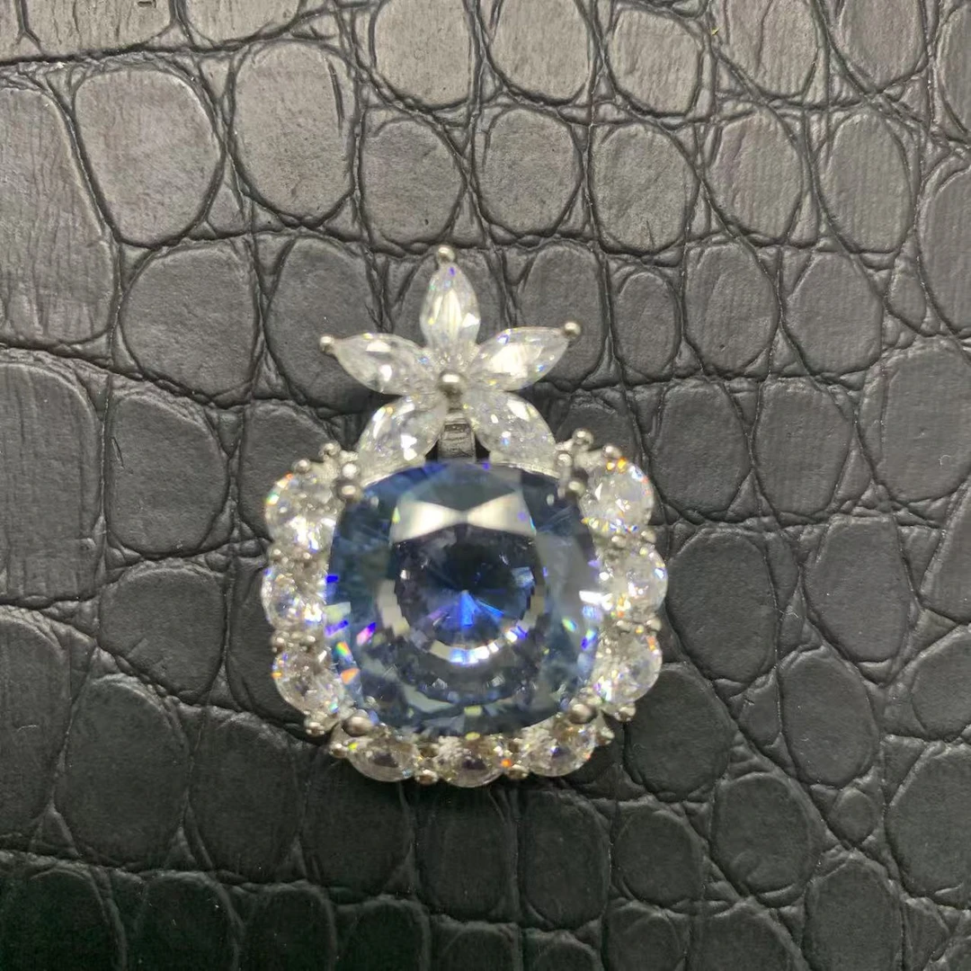 甄选吊坠 【清梧云初】 经典百搭设计蓝色吊坠AW39