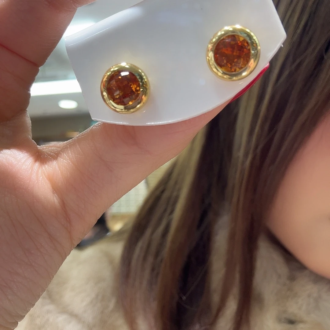 耳饰银S925镶嵌水晶