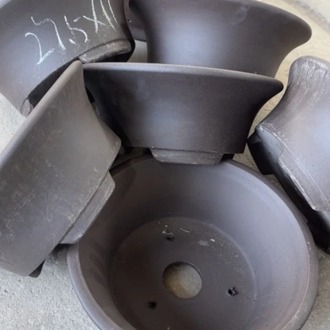 紫砂花盆100-7。         27.5-11