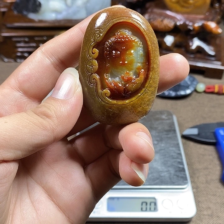 和田玉未镶嵌挂件