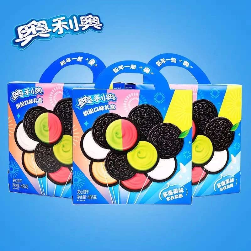 奥利奥夹心饼干485g礼盒装巧克力原味多口味休闲食品解馋小吃零食