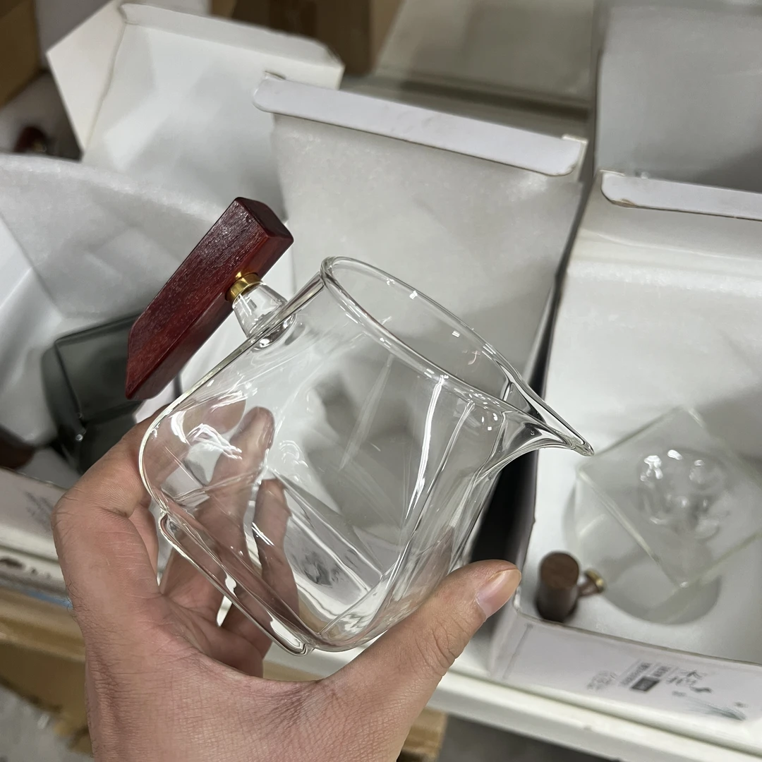 就这些款式不挑！木把手公道杯玻璃杯