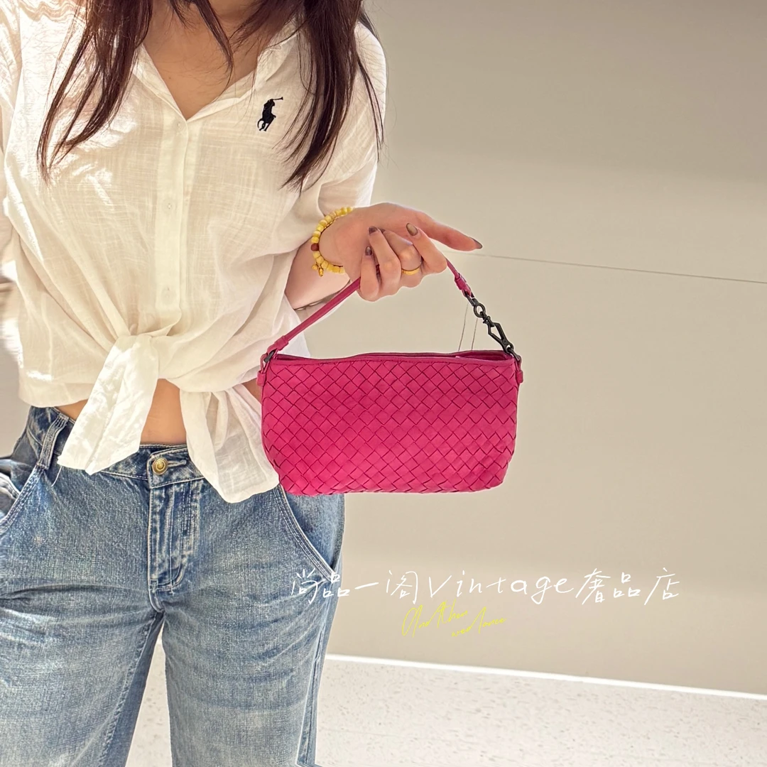 95新 BOTTEGA VENETA/葆蝶家 尚品一阁/玫粉色饭盒手提包