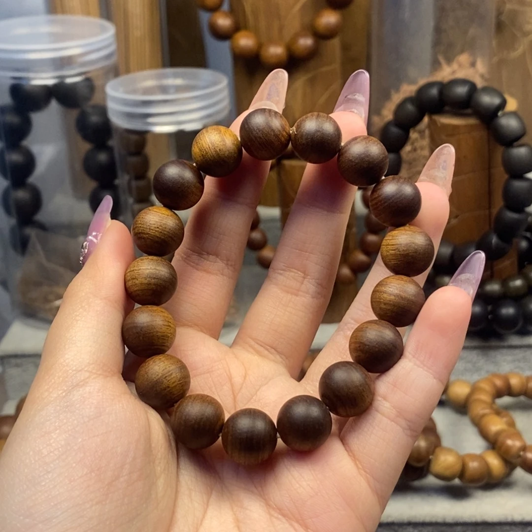 檀香木手串/手链1.2奶香沉水无暇 福利