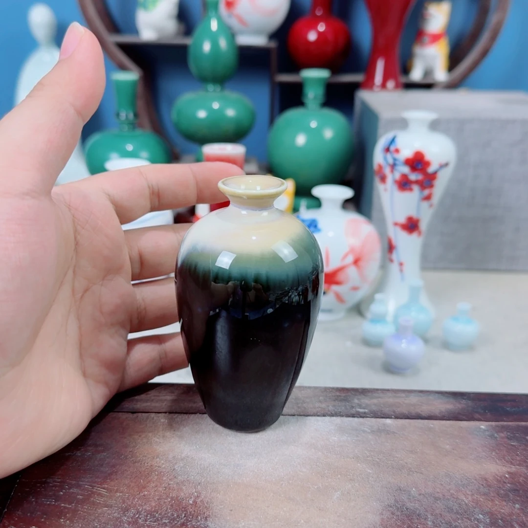 陶瓷手工小花器摆件