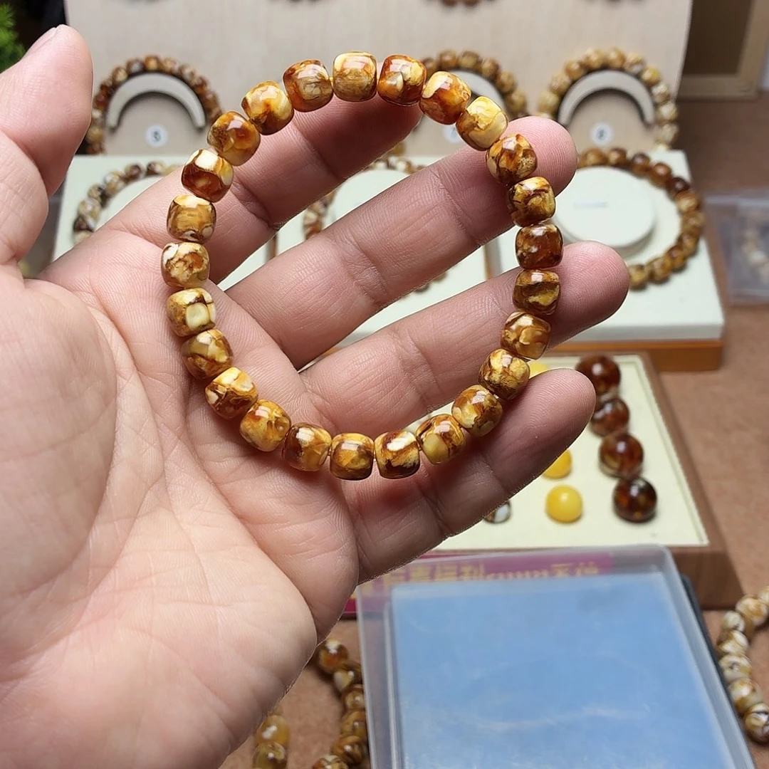 沁色老型单圈手串8.9