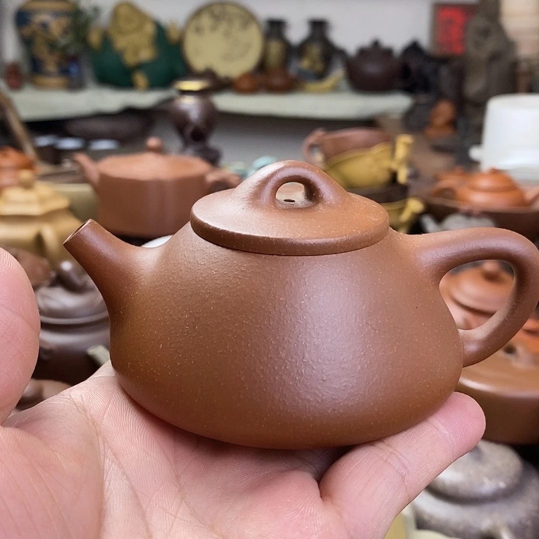 念***乡茶壶底槽青原矿紫砂