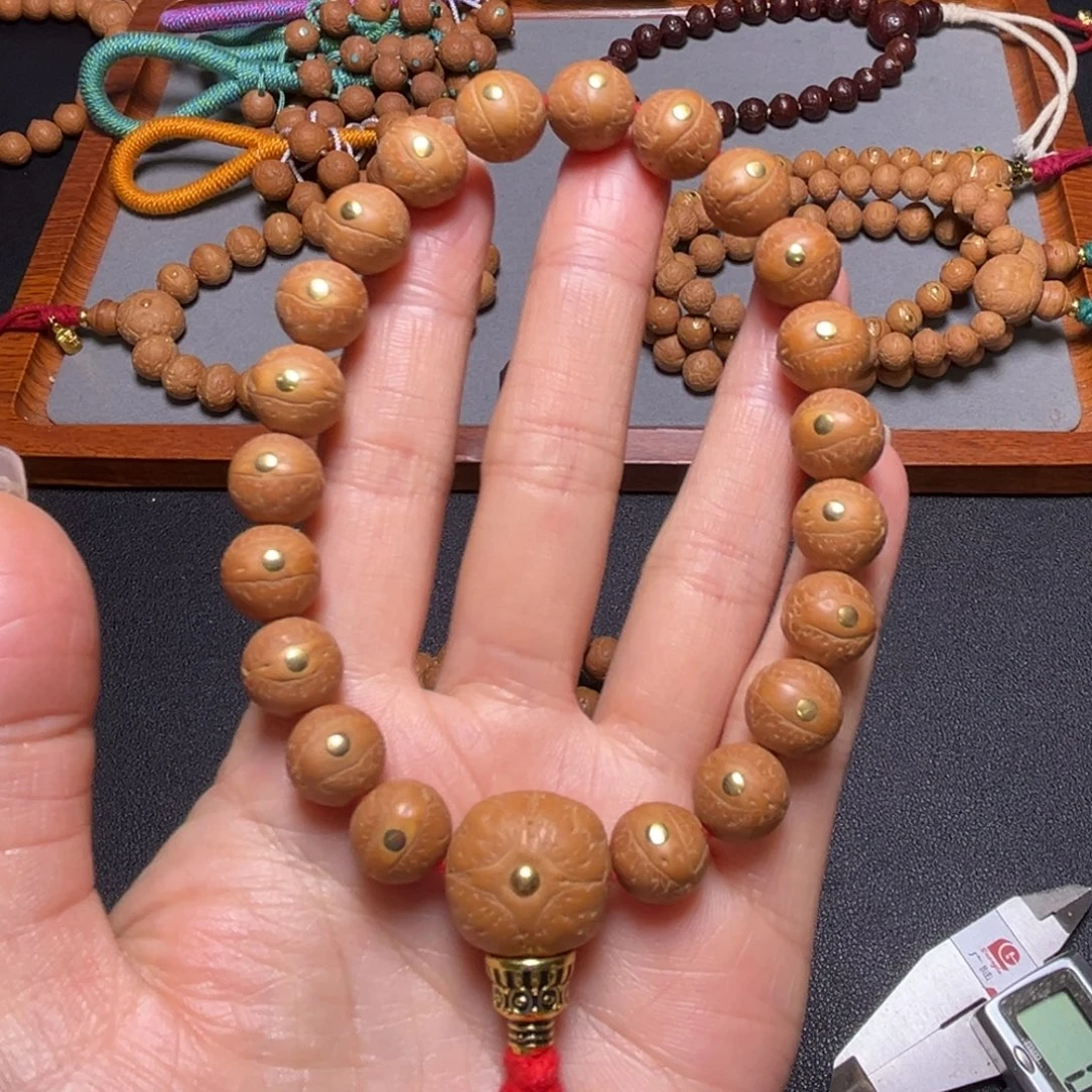 凤眼菩提吊坠11.5mm2025精品铜钉手串