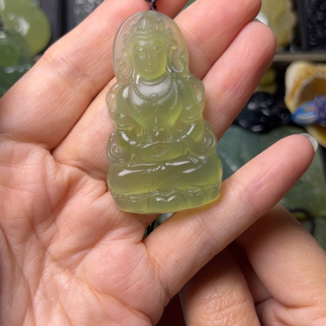 蛇纹石玉未镶嵌吊坠(不含链)