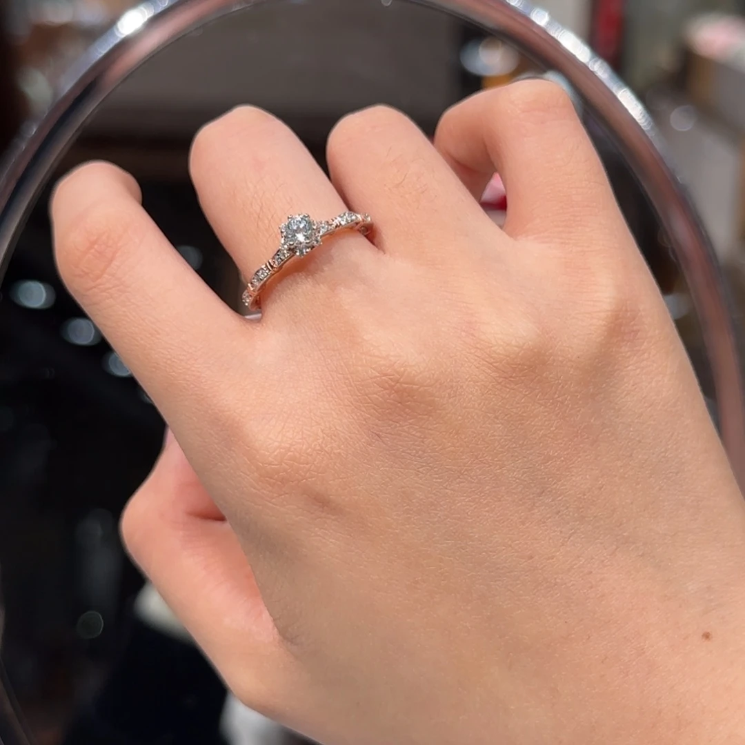 戒圈银S925镶嵌海蓝宝石花边款