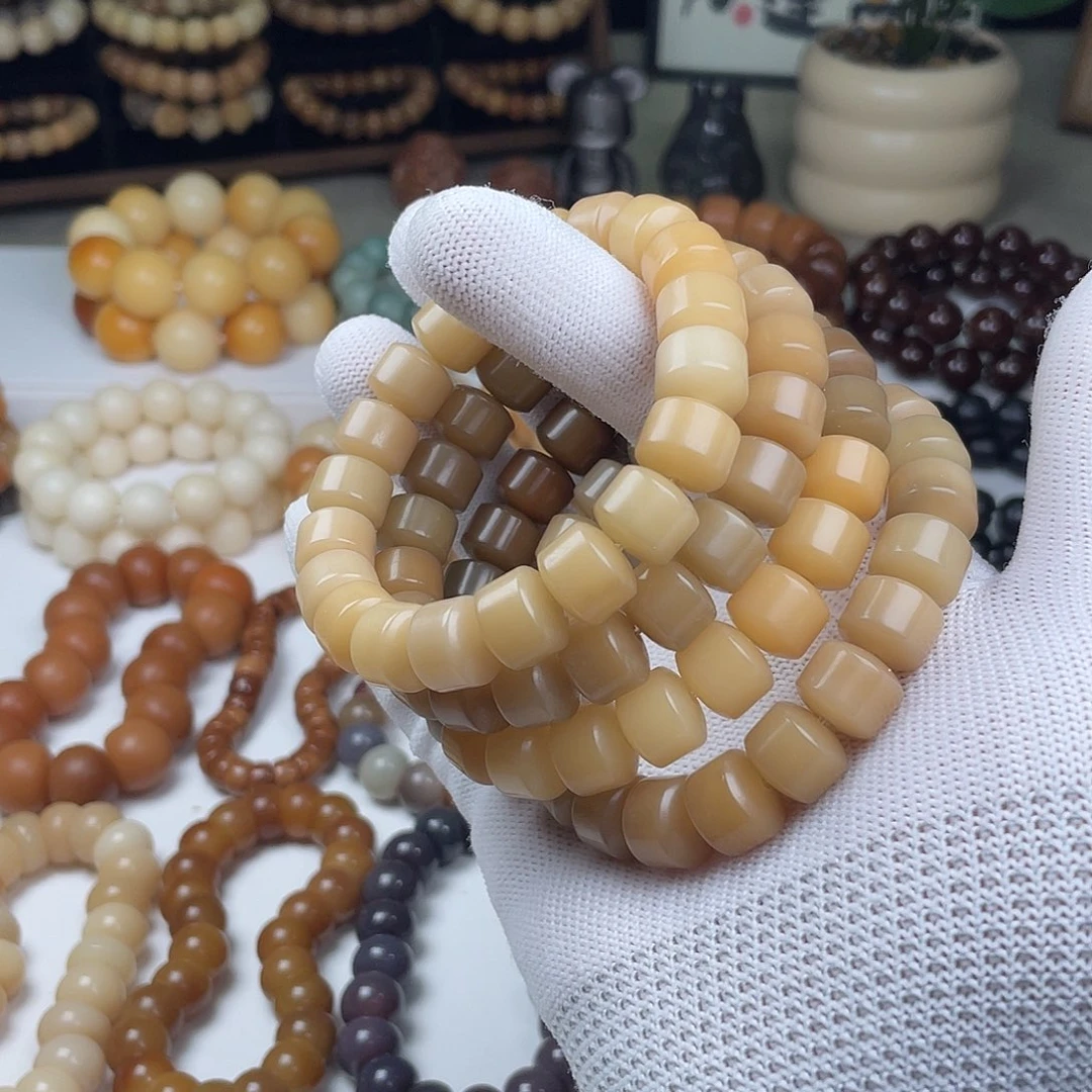 手串菩提根/象牙果福利菩提金轮单圈瑕疵不补