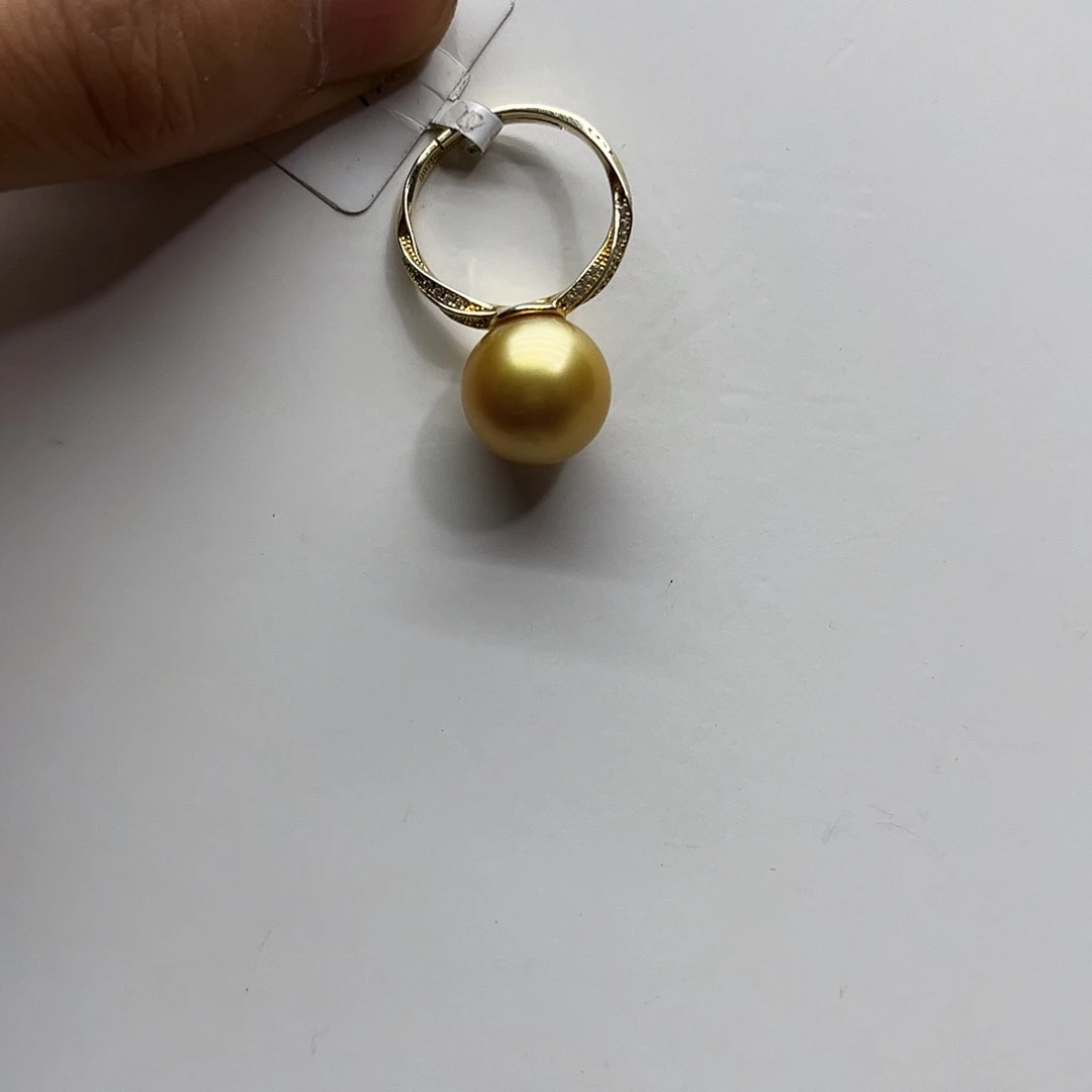 银S925镶嵌海水珍珠戒指