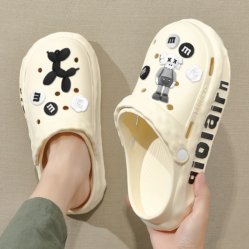 洞洞鞋男款2025新款爆款夏季户外穿透气防滑沙滩不臭脚凉拖鞋男士