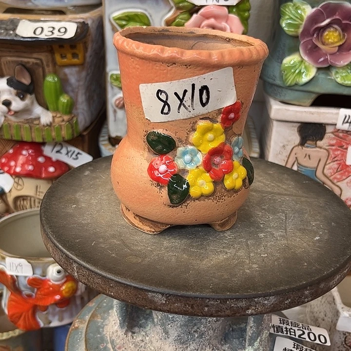 粗陶材质多肉花盆