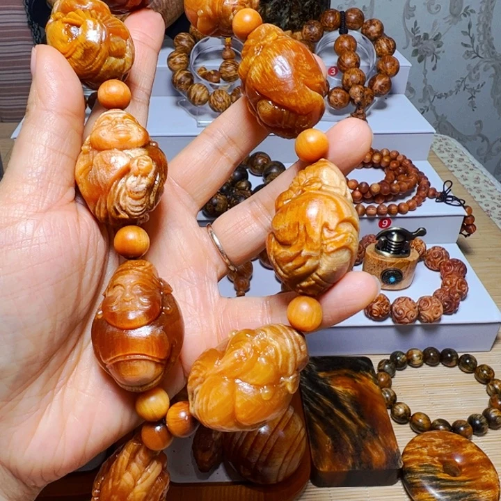 木质非金属财神手持