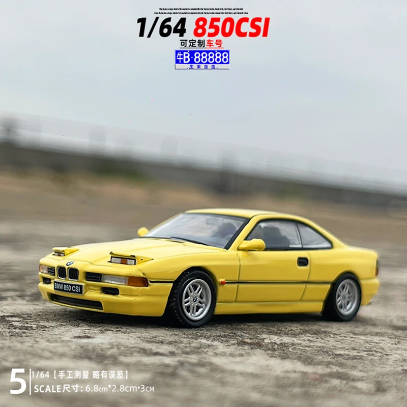 SHADOW 1/64宝马850csi合金属汽车模型跳灯滑行玩具轿车礼物摆件