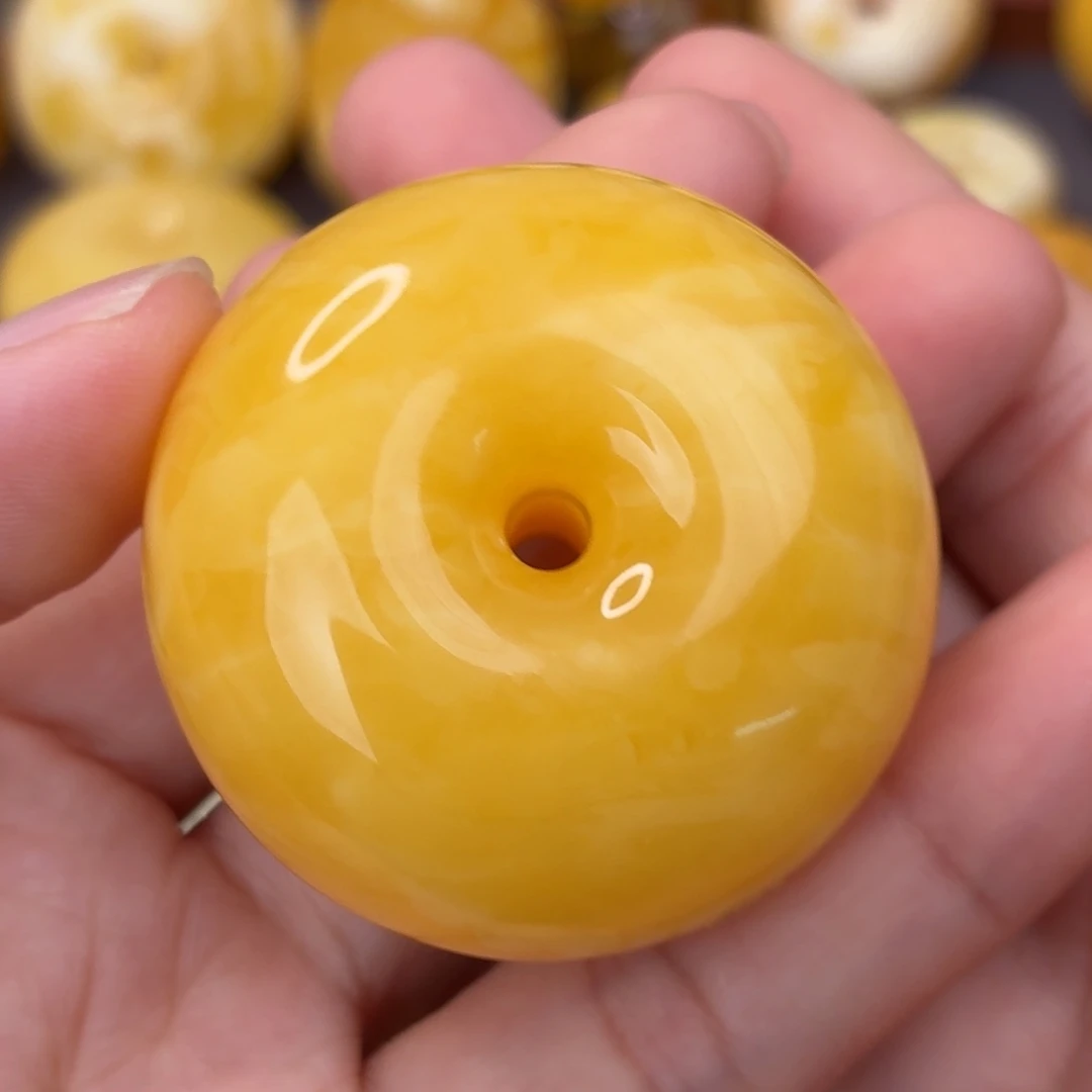 蜜蜡未镶嵌吊坠(不含链)奶烙扣