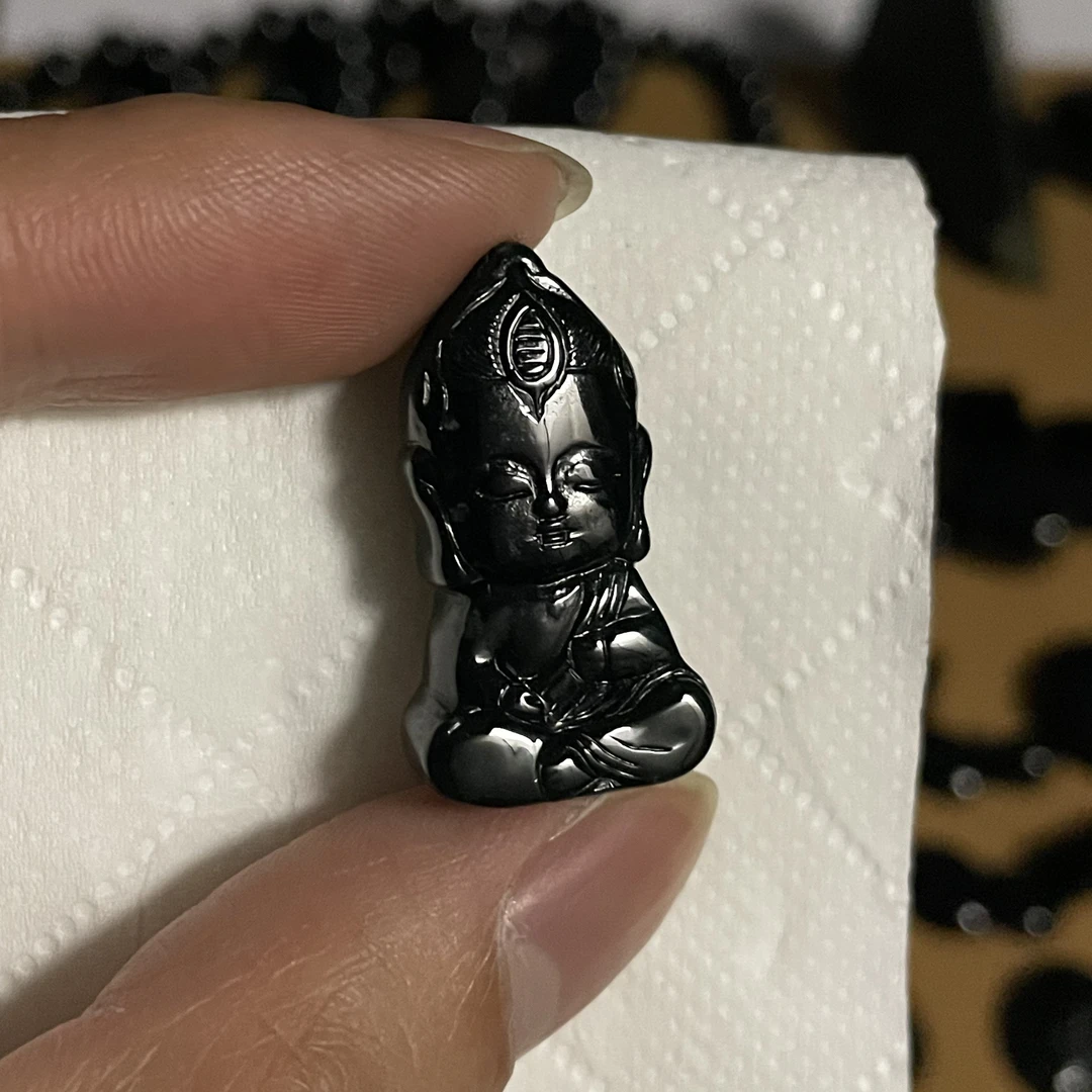 天然翡翠a货 特色宝宝佛玉坠h