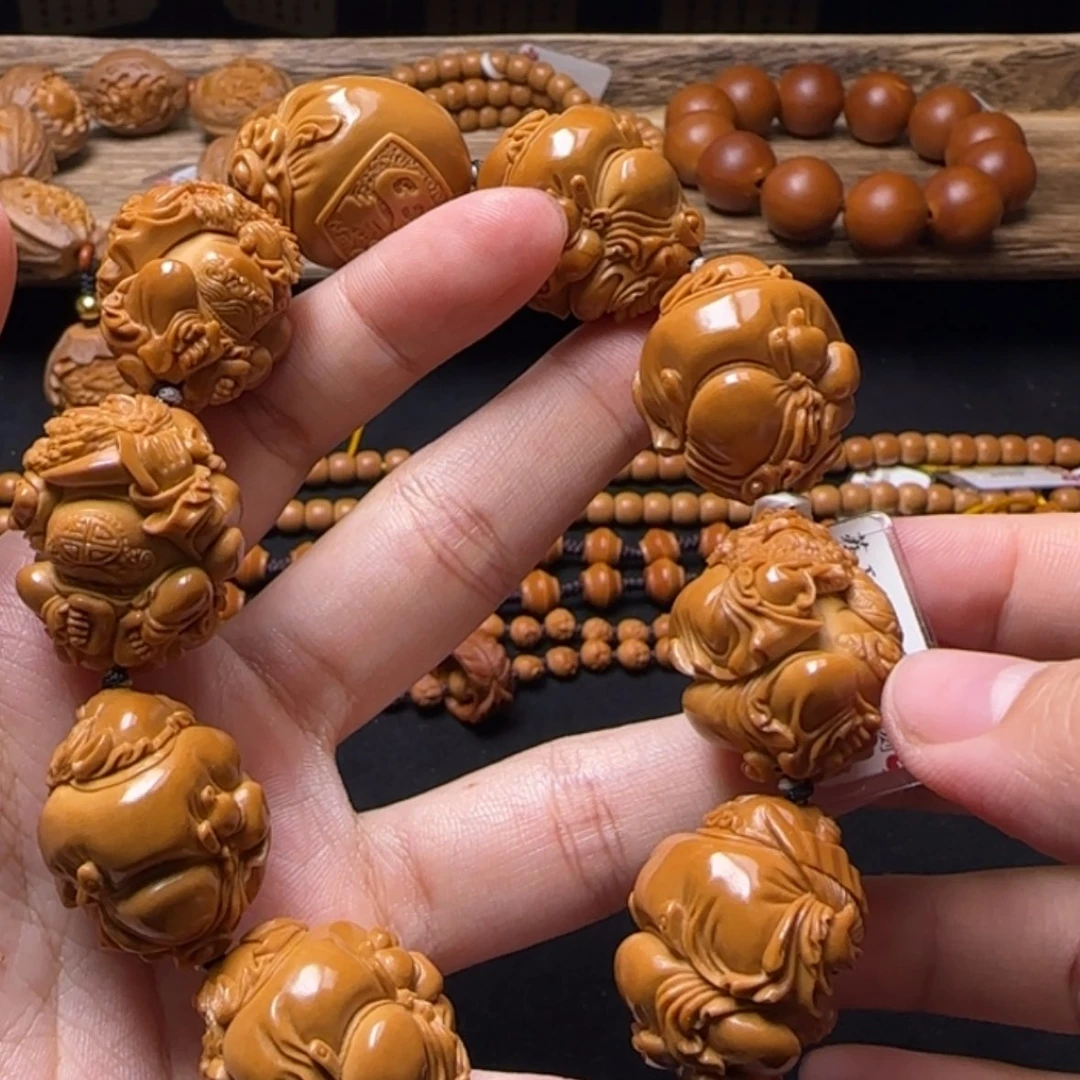 【闪购商品】橄榄核手串龙袍钟馗