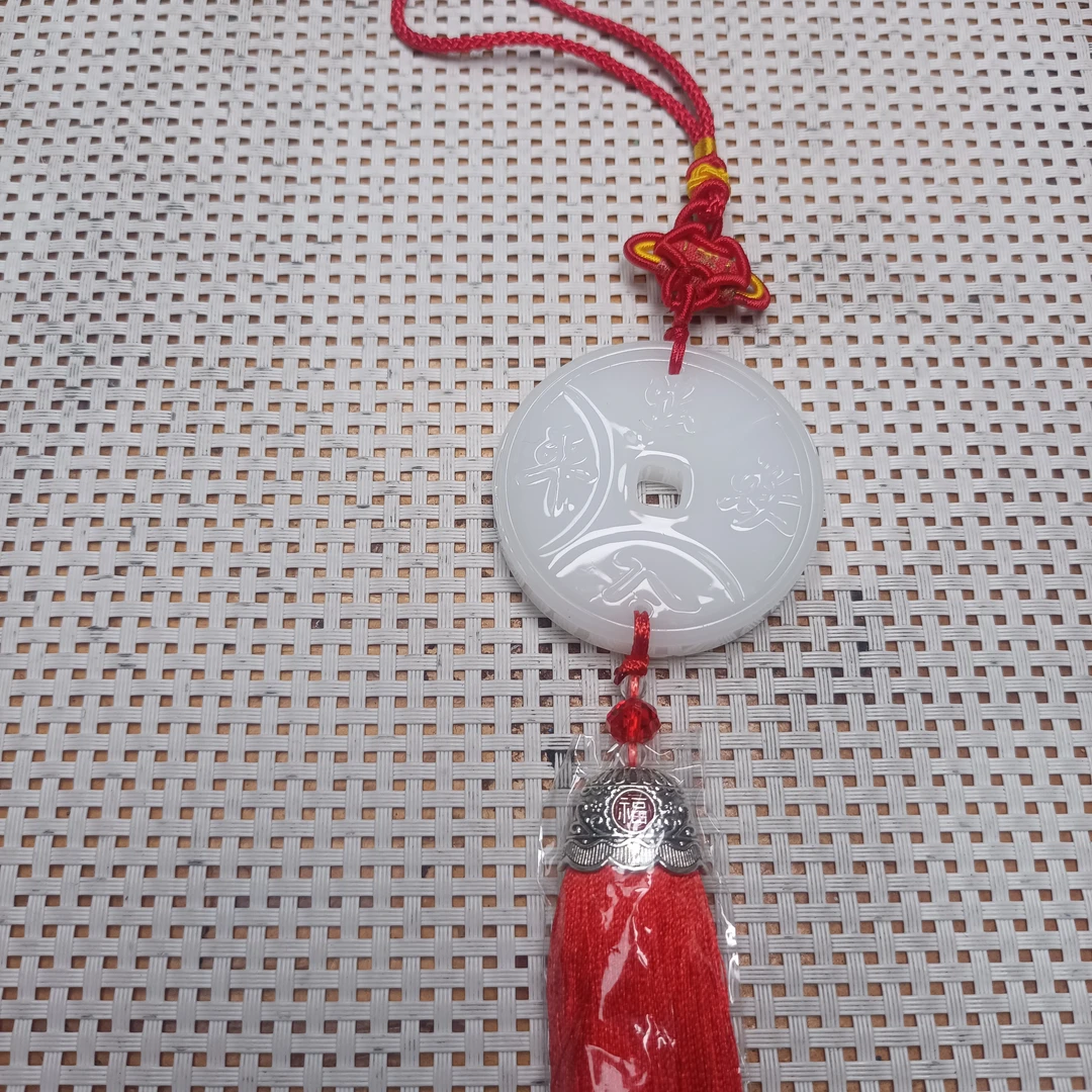 B551 脂白一路平安吊饰