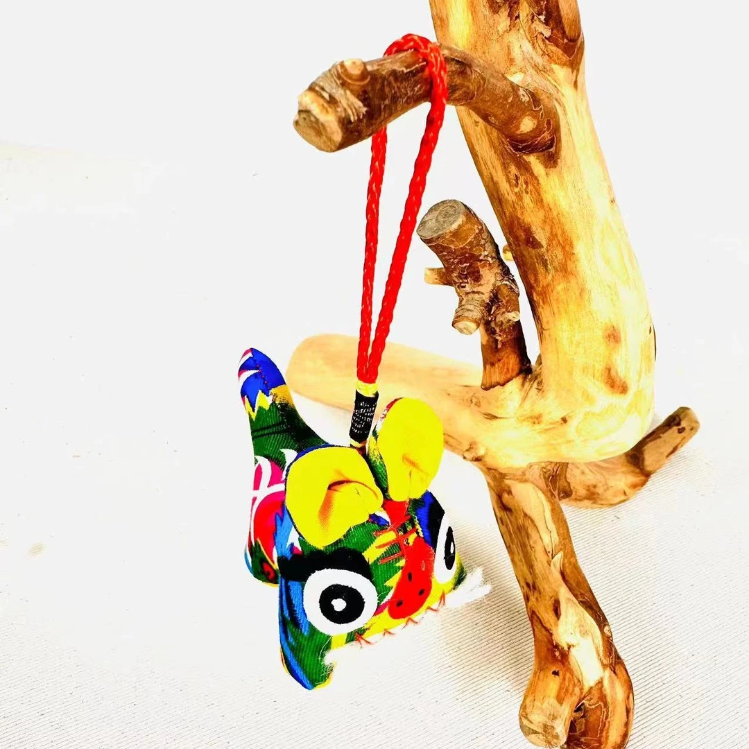 蒙山妈妈手工布艺小老虎挂件